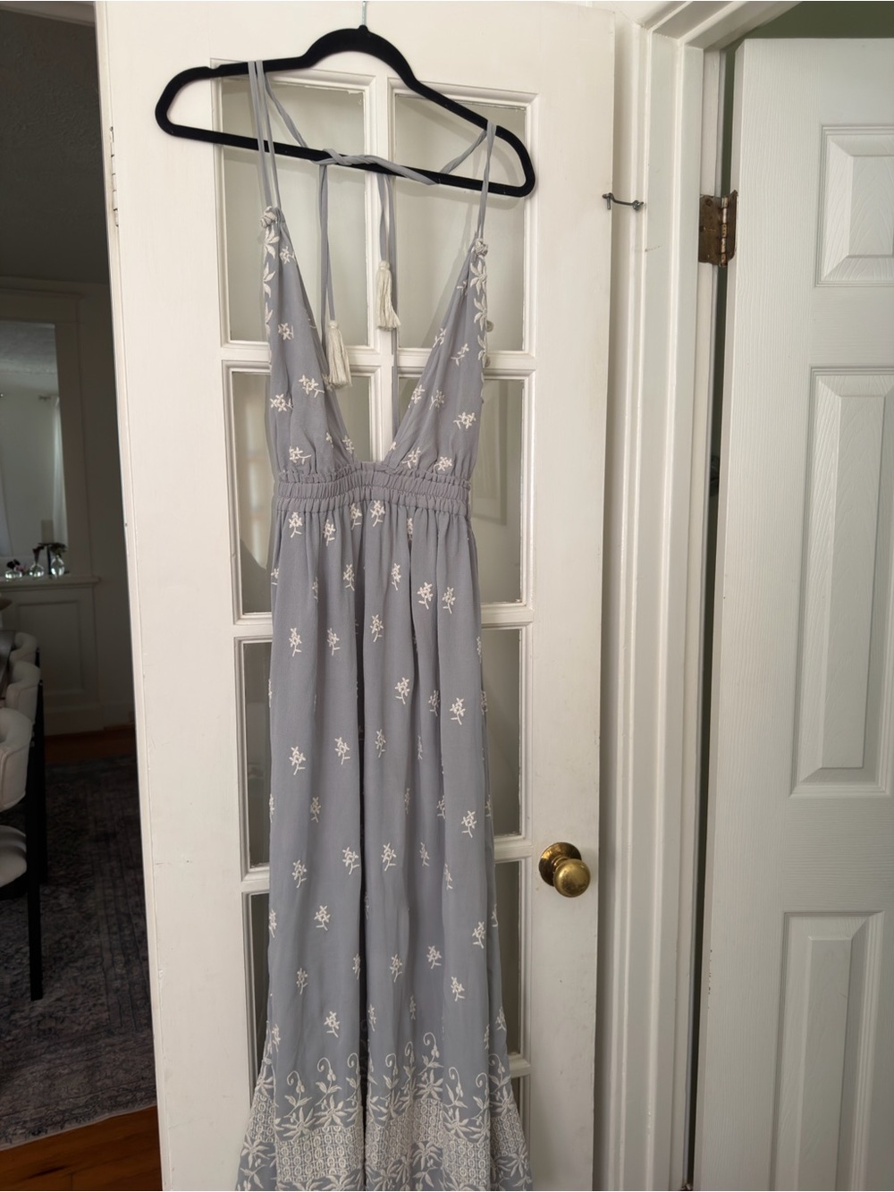 LoveShackFancy Isabel Dress Halter Backless Maxi Dress - Picture 2 of 6